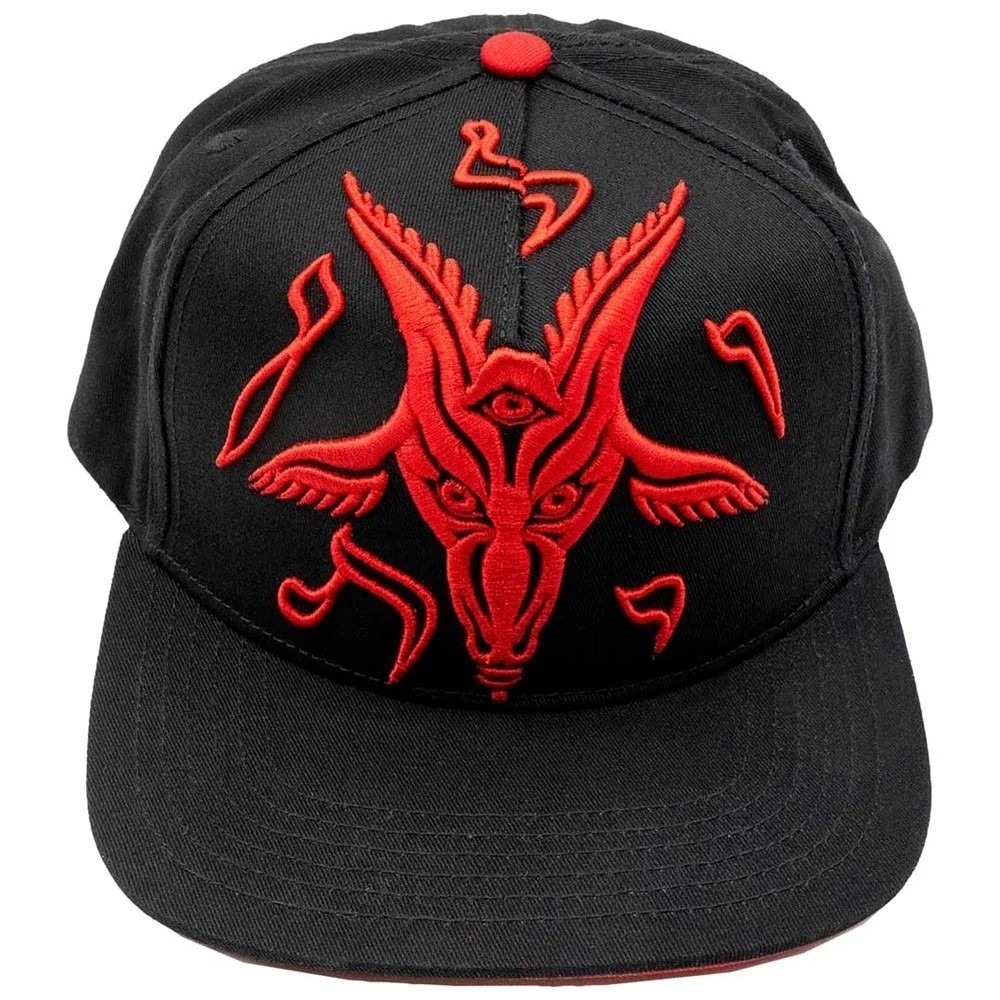 Satanic Goathead Snapback Baseball Hat Cap Kreepsville Baphomet Embroidered New